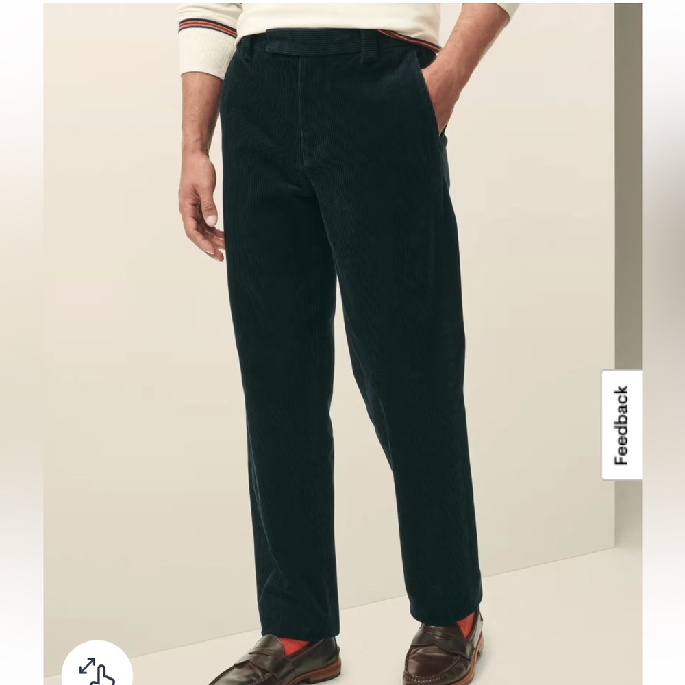 Brooks Brothers Regular Fit Wide-Wale Corduroy Pants - 34/30